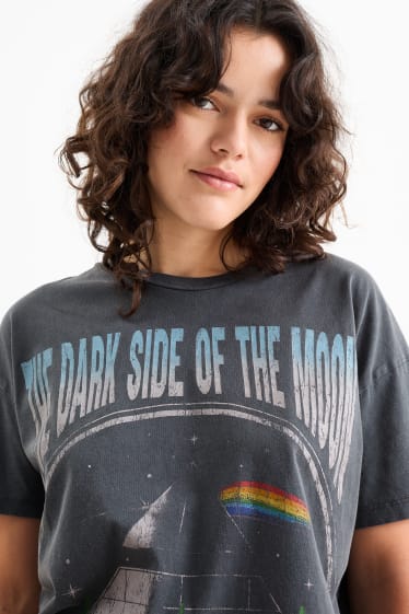Ados & jeunes adultes - CLOCKHOUSE - T-shirt - Pink Floyd - gris foncé