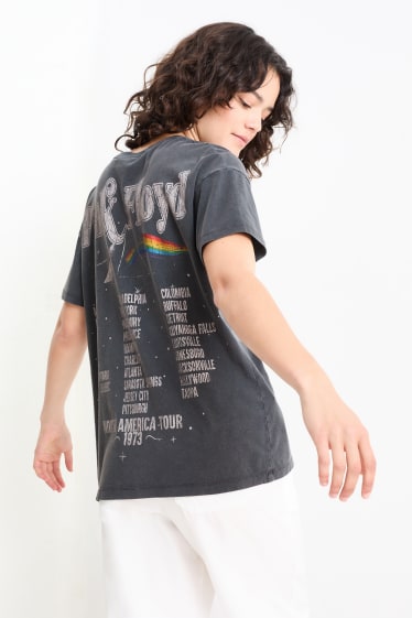 Ragazzi e giovani - CLOCKHOUSE - t-shirt - Pink Floyd - grigio scuro