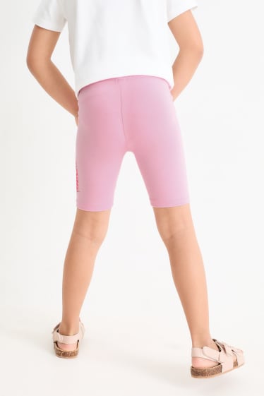 Kinder Mädchen - Multipack 2er - Minnie Maus - Radlerhose - pink