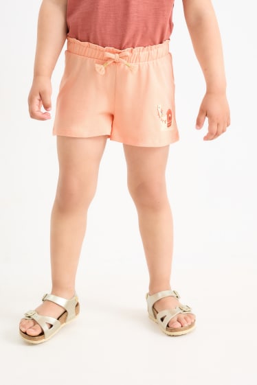 Copii - Multipack 3 perechi - dromader - pantaloni scurți trening - roz