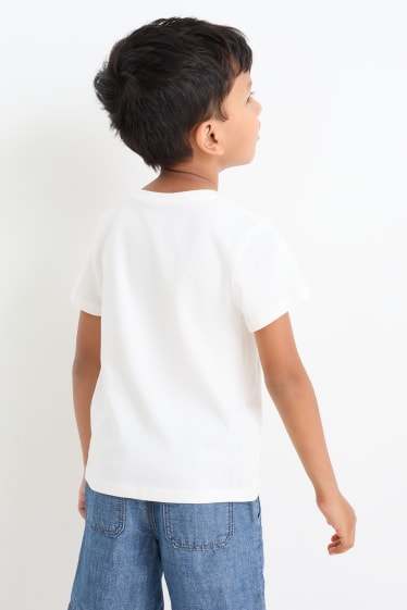 Enfants - Animaux - T-shirt - blanc crème