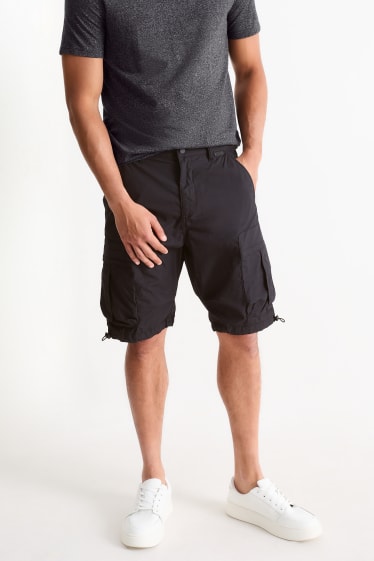 Uomo - Shorts cargo - nero