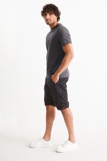 Uomo - Shorts cargo - nero