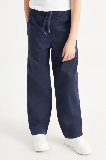 Kinder Jungen - Stoffhose - dunkelblau