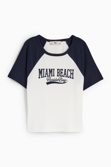 Enfants filles - Miami - T-shirt - blanc