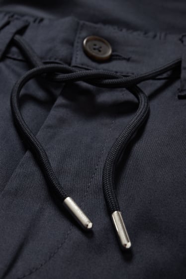 Hommes - Pantalon de jogging - tapered fit - bleu foncé