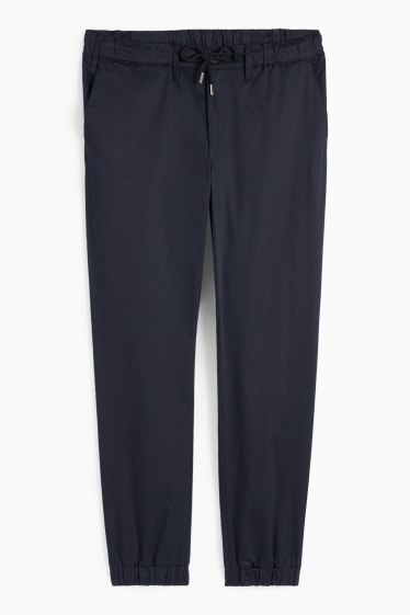 Hommes - Pantalon de jogging - tapered fit - bleu foncé