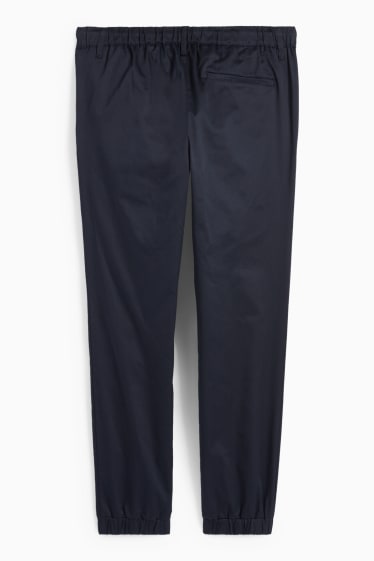 Hommes - Pantalon de jogging - tapered fit - bleu foncé