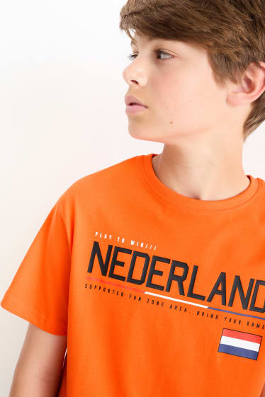 Kinder - Niederlande - Kurzarmshirt - orange