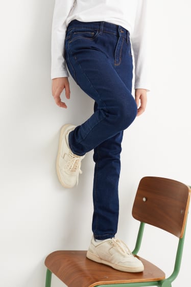 Kinderen: jongens - Set van 2 - skinny jeans - zwart