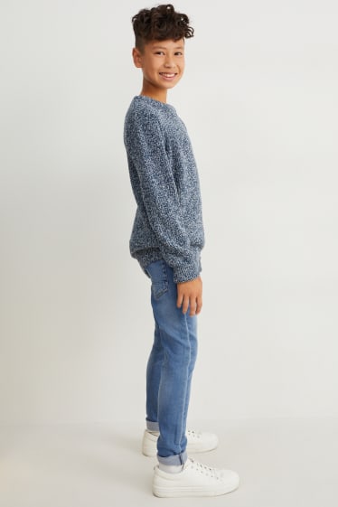 Kinderen: jongens - Set van 2 - skinny jeans - jog denim - jeansblauw