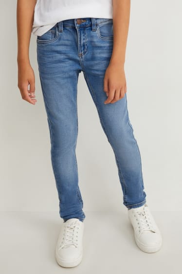 Kinderen: jongens - Set van 2 - skinny jeans - jog denim - jeansblauw