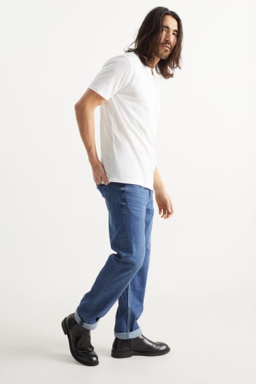 Herren - Straight Jeans - jeansblau