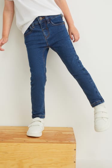 Kinderen: jongens - Set van 3 - skinny jeans - jeansblauw