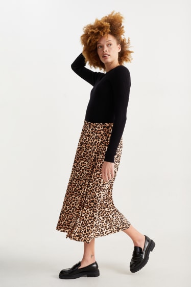Donna - Gonna - fantasia - marrone