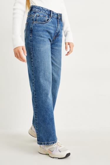 Nena - Texans wide leg - texà blau