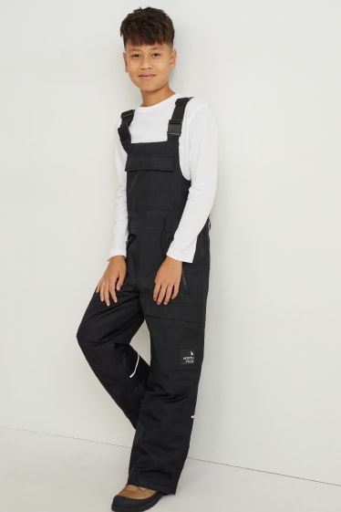 Kinder Jungen - Skihose - wasserdicht - schwarz