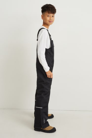Kinder Jungen - Skihose - wasserdicht - schwarz