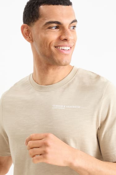 Uomo - T-shirt - beige chiaro