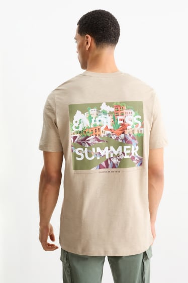 Uomo - T-shirt - beige chiaro