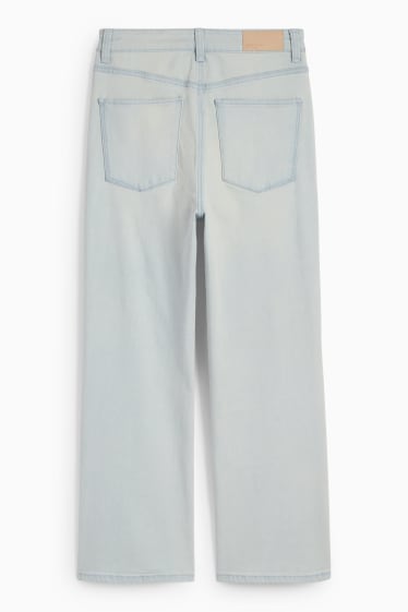 Women - Flared jeans - high waist - denim-light blue