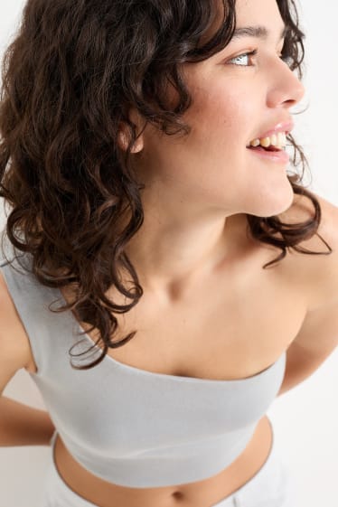 Dona - Top crop - gris