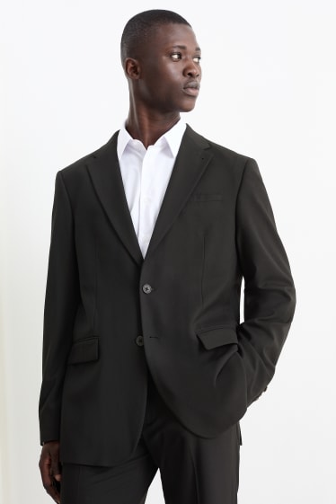 Pánské - Oblekové sako - regular fit - Flex - LYCRA® - černá
