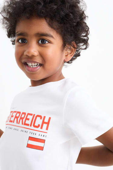 Children Boys - Austria - short sleeve T-shirt - white