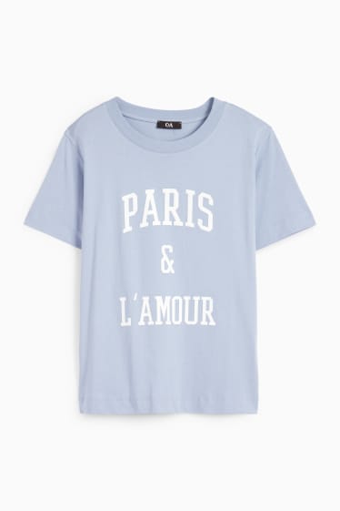Mujer - Camiseta - azul claro