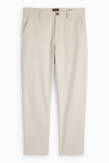 Men - Chinos - tapered fit - light beige