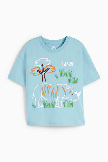 Children Boys - Rhino - short sleeve T-shirt - blue