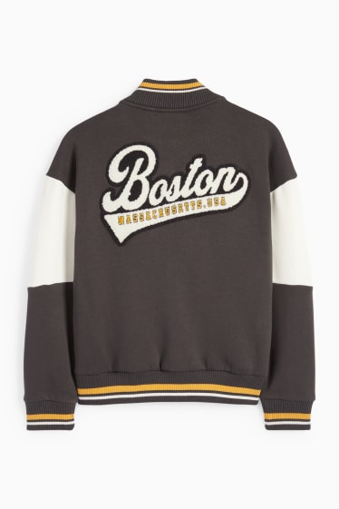 Children Boys - Varsity jacket - dark gray