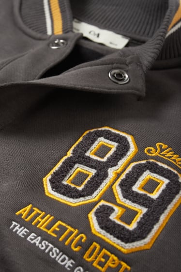 Children Boys - Varsity jacket - dark gray