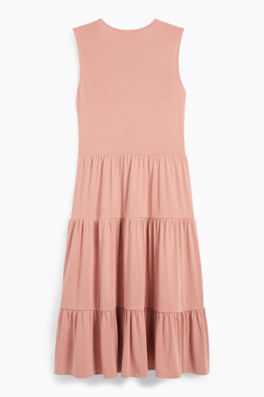 Damen - A-Linien Kleid - dunkelrosa