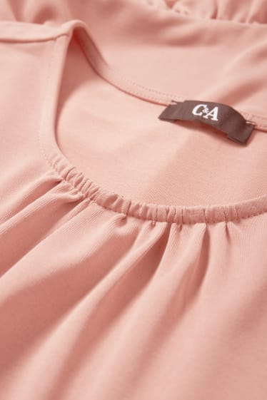 Damen - A-Linien Kleid - dunkelrosa