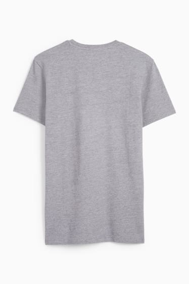 Mężczyźni - T-shirt - Flex - szary-melanż