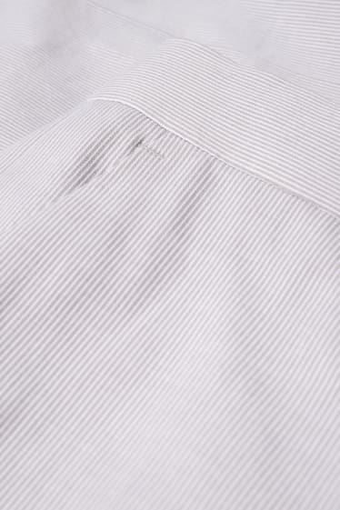 Heren - Broek uit het combi-systeem - slim fit - gestreept - lichtgrijs