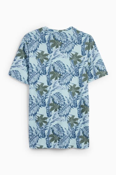 Hombre - Camiseta  - azul claro