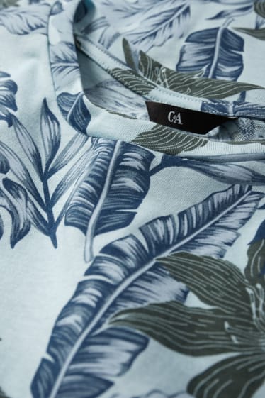 Hombre - Camiseta  - azul claro