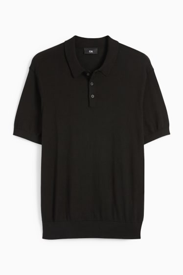 Men - Polo shirt - black