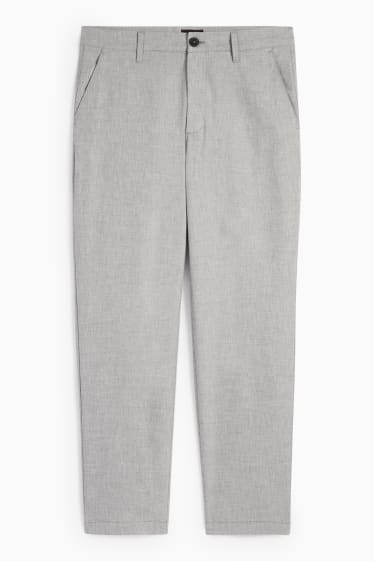 Hommes - Chino - tapered fit - gris