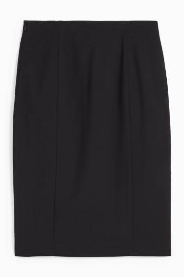 Femmes - Jupe crayon - extensible - Mix & Match - noir