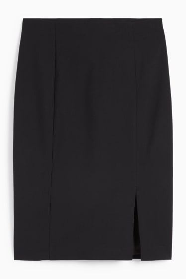 Femmes - Jupe crayon - extensible - Mix & Match - noir