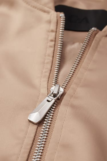 Damen - Satin-Blouson - taupe