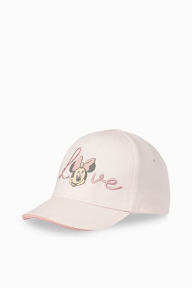 Niemowlęta dziewczynki - Myszka Minnie - niemowlęca czapka z daszkiem - jasnoróżowy