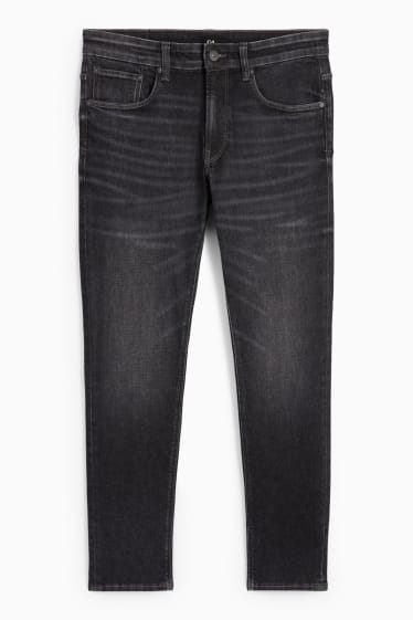 Bărbați - Skinny jeans - LYCRA® - denim-gri închis