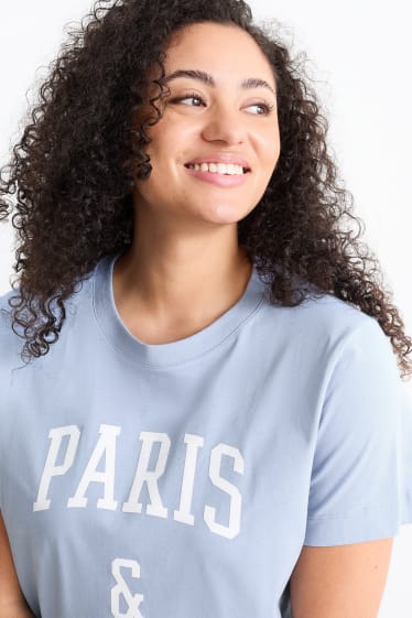 Mujer - Camiseta - azul claro