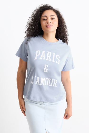 Mujer - Camiseta - azul claro