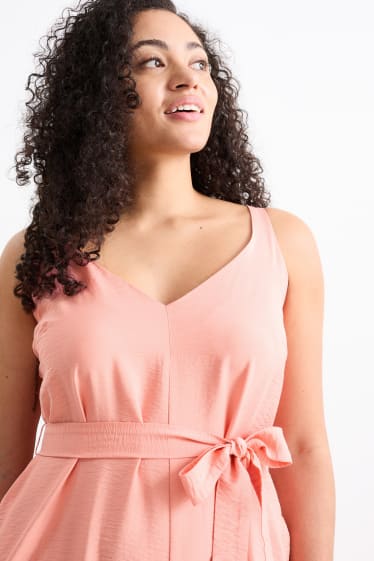 Dames - Jumpsuit - donker rose