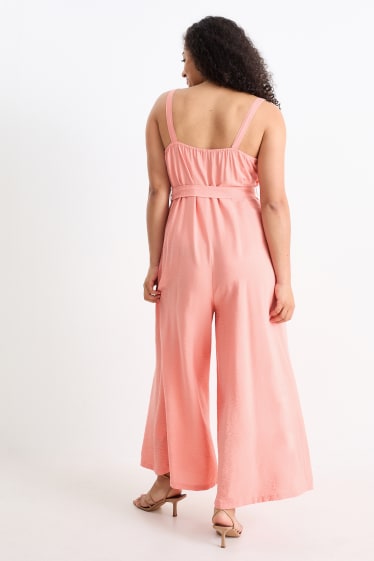 Dames - Jumpsuit - donker rose